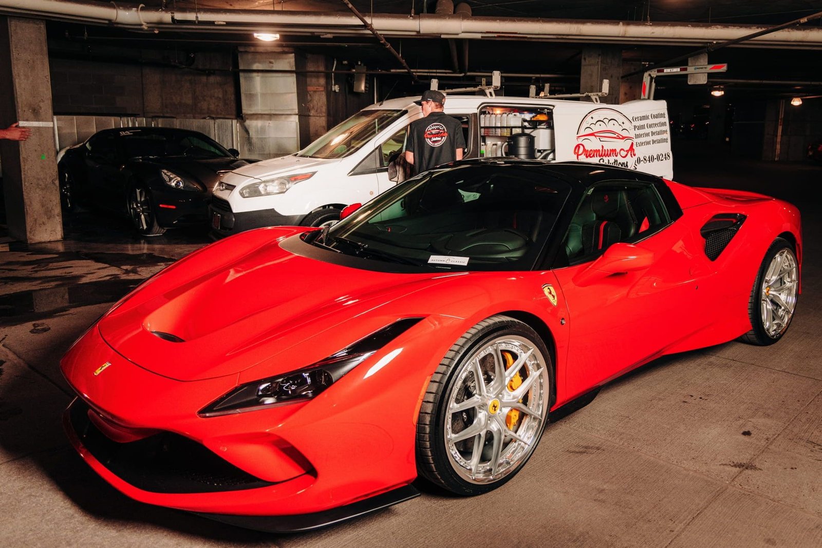 Privacy with window tint - Ferrari F8 with matte paint protection film in Montrose, CO